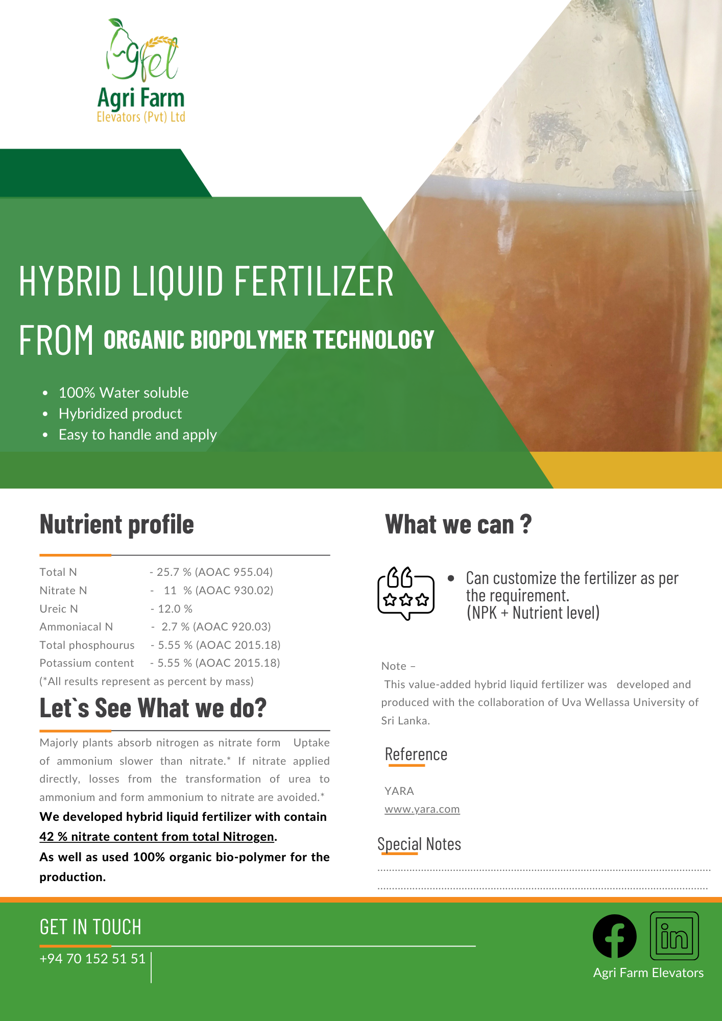 Hybrid Liquid Fertilizer